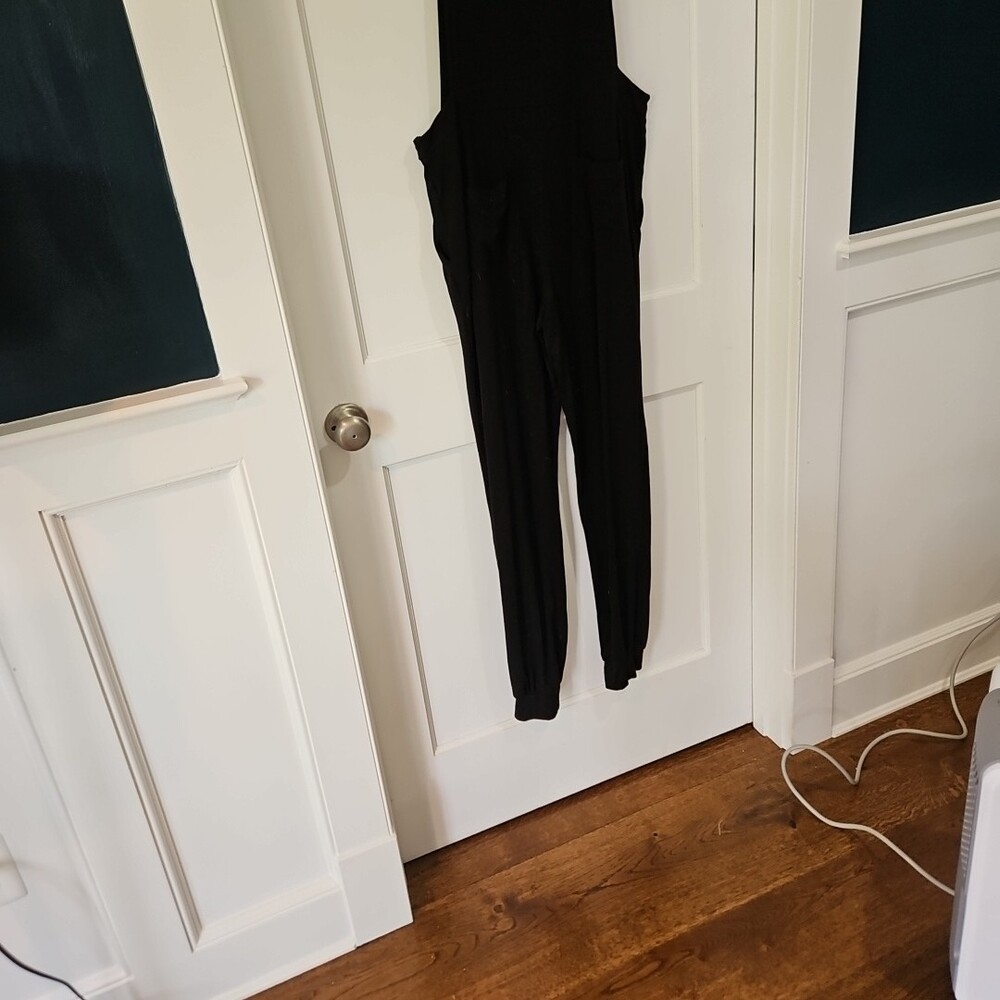 Purusha People Black Women's Overalls Jumpsuit Size Medium - Picture 3 of 3